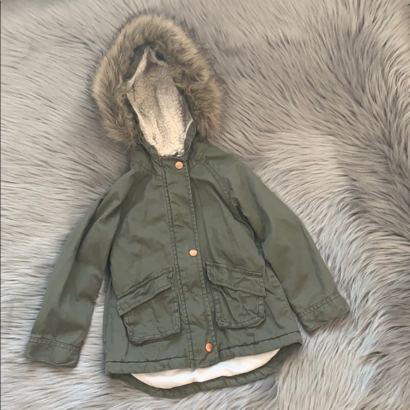 Old Navy Other - Old Navy Hooded Utility Coat - Toddler Girls 4T